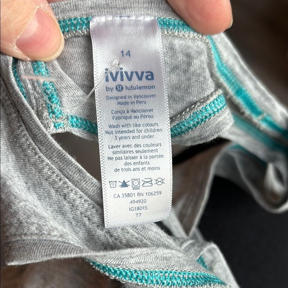 COPY - Gray Tank Top. Iviva size 14 - Picture 2 of 3